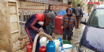 الاحتلال التركي يواصل جريمته بقطع المياه عن مليون مدني في مدينة الحسكة