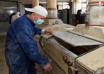 البرازي وجمران يطلعان على أعمال وحدة تصنيع المخابز ومطحنتي الأسد الوطنية وتشرين بريف دمشق