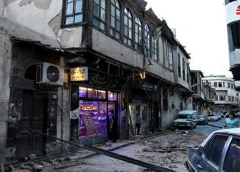 انهيار منزل مهجور بدمشق القديمة نتج عنه أضراراً مادية