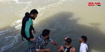 بعد جهد دام عدة ساعات.. انتشال جثة شاب غرق في نهر العاصي