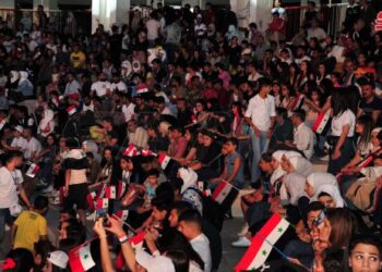 بمناسبة فوز الدكتور بشار الأسد.. احتفال جماهيري في حديقة تشرين بدمشق