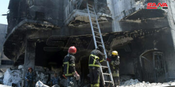 حريق معمل للدهان في المدينة الصناعية بحلب أسفر عن وقوع وفيات