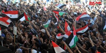 خروج فعاليات جماهيرية على امتداد الجغرافيا السورية دعماً للاستحقاق الدستوري