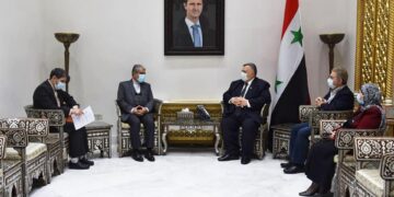 صباغ يؤكد للسفير الإيراني بدمشق عمق ومتانة العلاقات بين البلدين