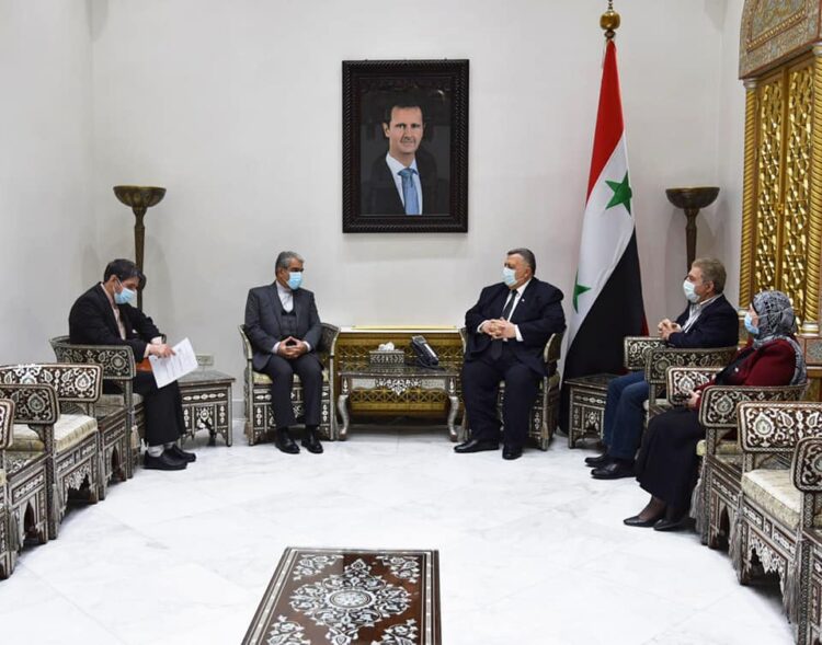 صباغ يؤكد للسفير الإيراني بدمشق عمق ومتانة العلاقات بين البلدين