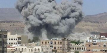 غارة لطيران العدوان السعودي على اليمن