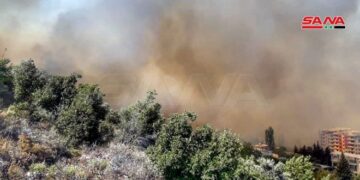 مصياف.. النيران تتجدد وتمتد إلى عين الدورة وتقترب من المنازل