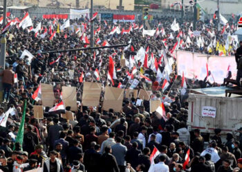 مظاهرات حاشدة إحياءً لذكرى استشهاد سليماني والمهندس