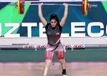 ميرنا حسن تحرز المركز السابع في بطولة العالم لرفع الأثقال