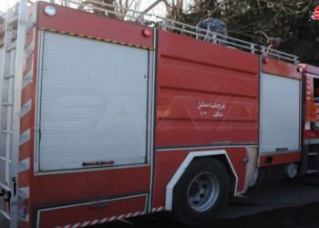 نشوب حريق في منزل بحي القصاع في دمشق