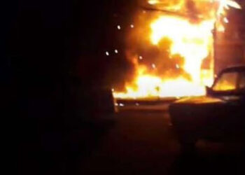 وقوع حريق في منزل بركن الدين …