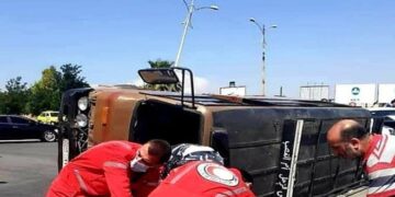 وقوع عدد من الإصابات أثر حادث سير في مدينة حمص