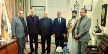 السفير صبري يلتقي أمين عام حركة فتح الانتفاضة