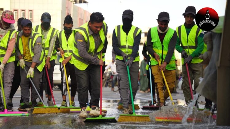 كربلاء تعلن عن رفع أكثر من ٧٠٠٠ طن من النفايات ..  بعد مراسم الزيارة الشعبانية