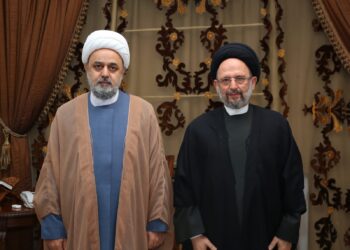 شهرياري والخطيب في ضيافة السيد فضل الله