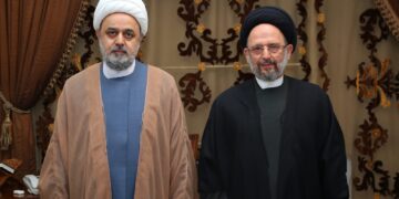 شهرياري والخطيب في ضيافة السيد فضل الله