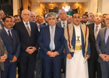 بالصور حفل استقبال برعاية السفير اليمني بدمشق بالذكرى ٣٢ للوحدة الوطنية