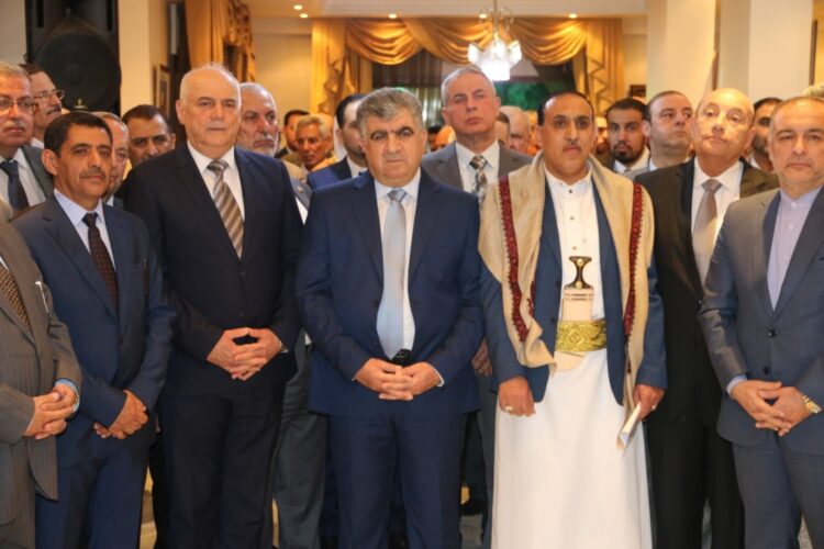 بالصور حفل استقبال برعاية السفير اليمني بدمشق بالذكرى ٣٢ للوحدة الوطنية