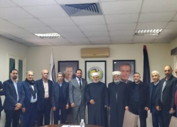 منسق عام جبهة العمل الاسلامي في لبنان يلتقي على رأس وفد الأمين العام لحزب البعث العربي الاشتراكي الأستاذ علي حجازي وعدد من قيادة الحزب