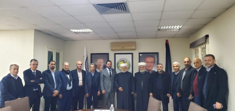 منسق عام جبهة العمل الاسلامي في لبنان يلتقي على رأس وفد الأمين العام لحزب البعث العربي الاشتراكي الأستاذ علي حجازي وعدد من قيادة الحزب